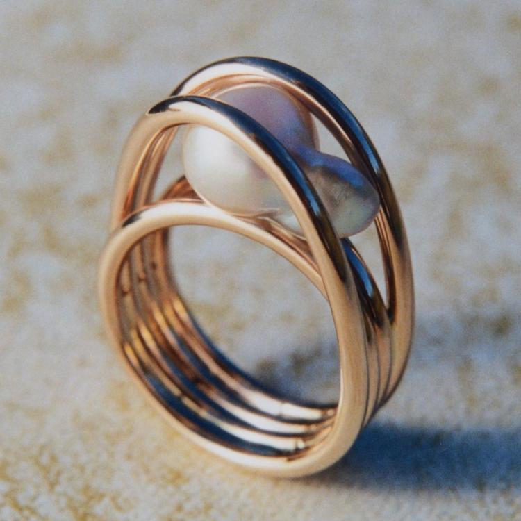 Baroque Pearl Ring Rings Wesley Harris MFA